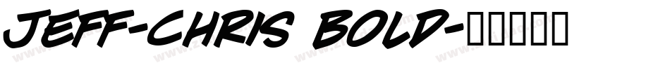 Jeff-Chris Bold字体转换